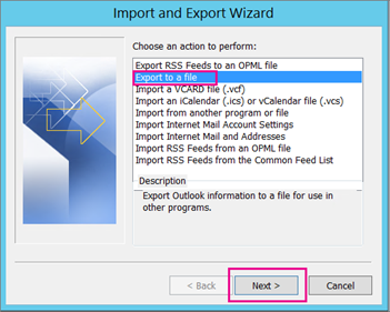 export list of outlook data files