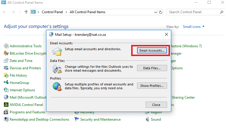 setting up gmail in outlook 2016 for pop